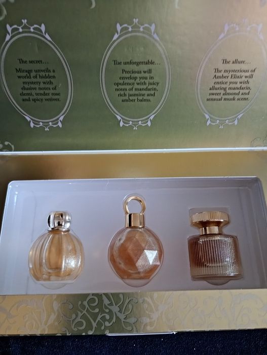Unikat zestaw perfum Mirage, Precious, Amber Elixir Oriflame