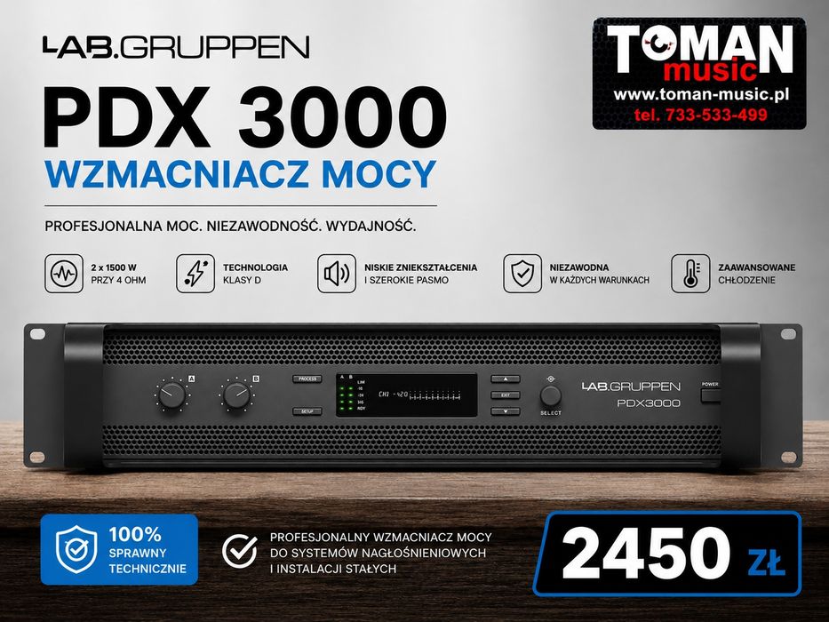 Wzmacniacz mocy Labgruppen PDX3000 z DSP  / powersoft