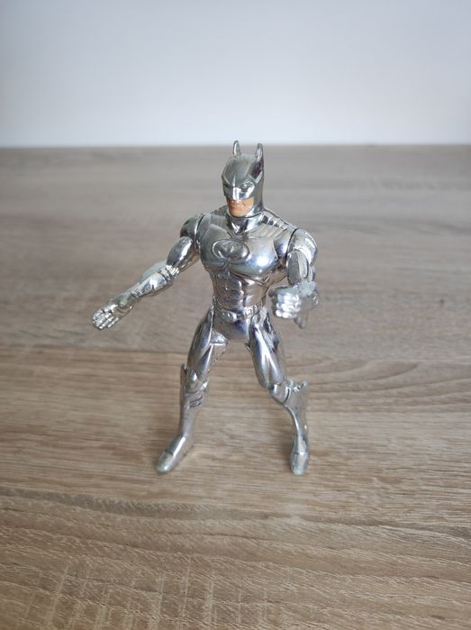 Figurka Kolekcjonerska Vintage Batman z 1996r. Chrom Srebra