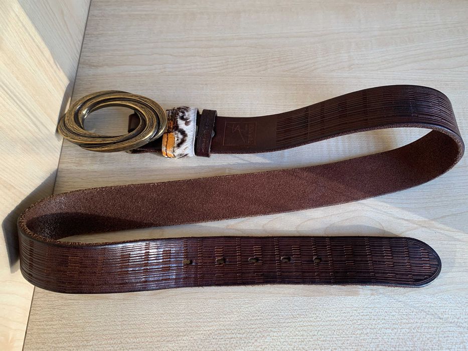 Кожаный ремень ROBERTO LEONARDI® Hand Made (Италия)