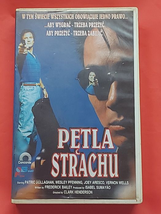Kaseta VIDEO VHS orginalna PĘTLA Strachu 1993rok unikatowa