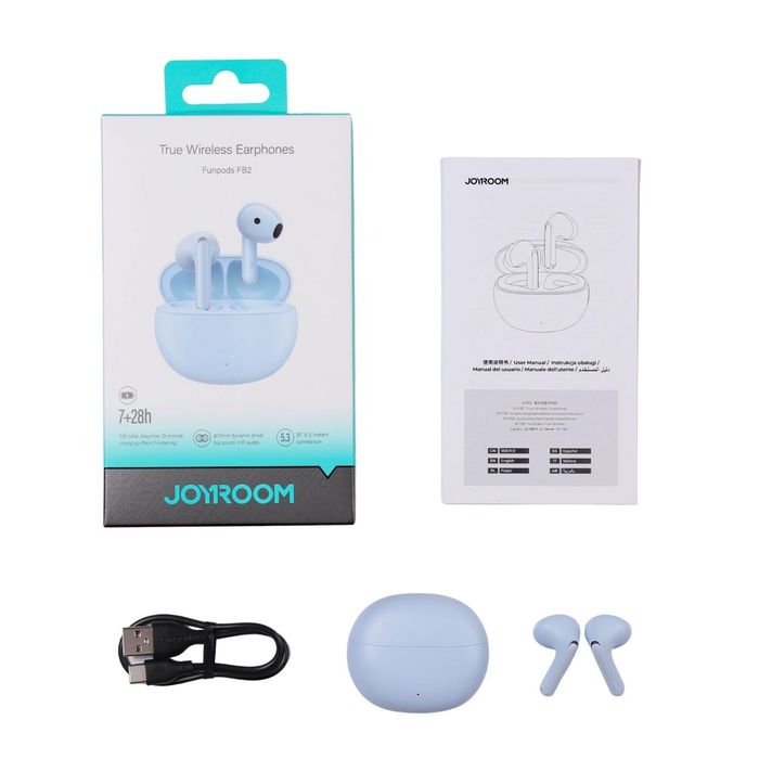 Joyroom Funpods Słuchawki bezprzewodowe douszne niebieskie | Cxa