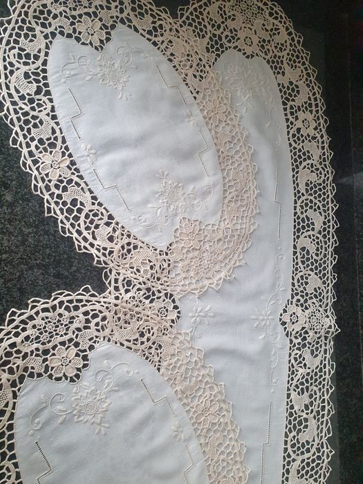 Conj 3 naperons Burano