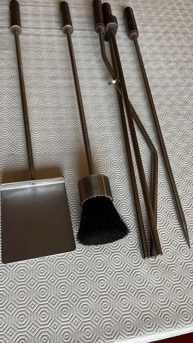 Conjunto de acessórios de lareira (novo)