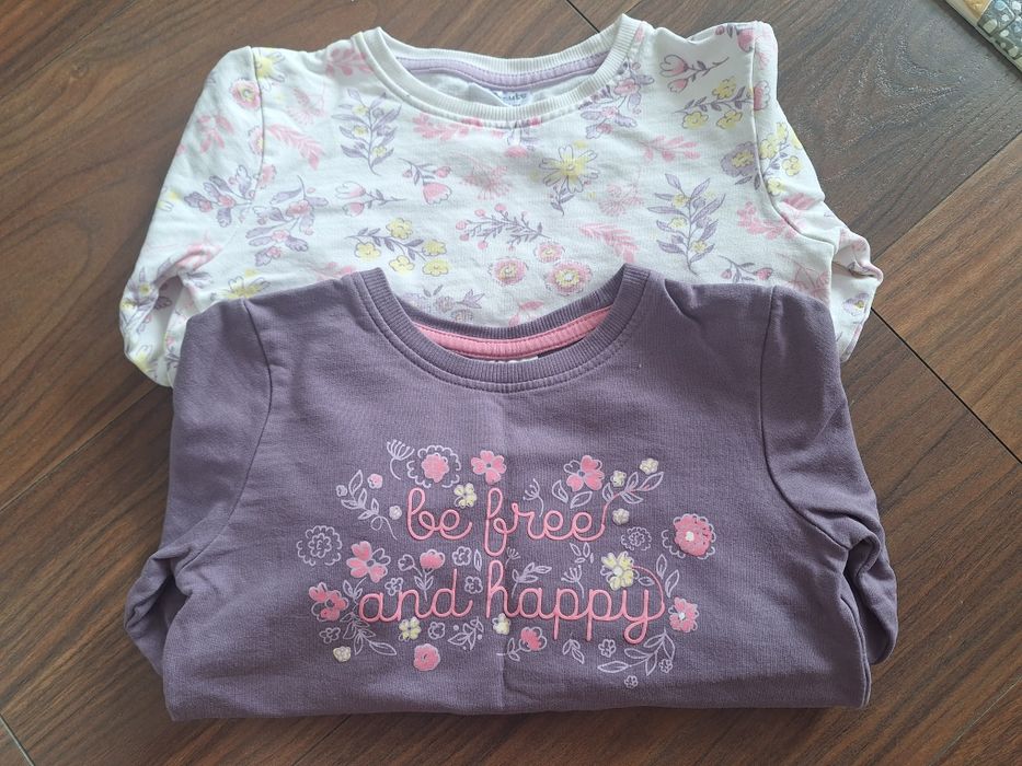 Dwie bluzy dla dziewczynki, rozmiar 98