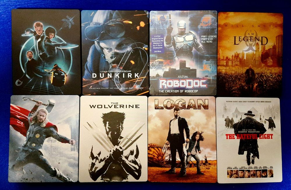 Фильми на Steelbook Blu Ray (Трон, Я легенда, Дюнкер і інші)
