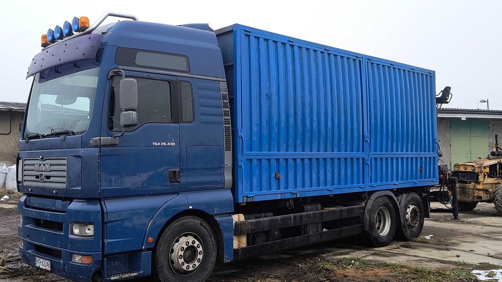 Man hds do drewna , kontener z wywrotem , okazja !!!