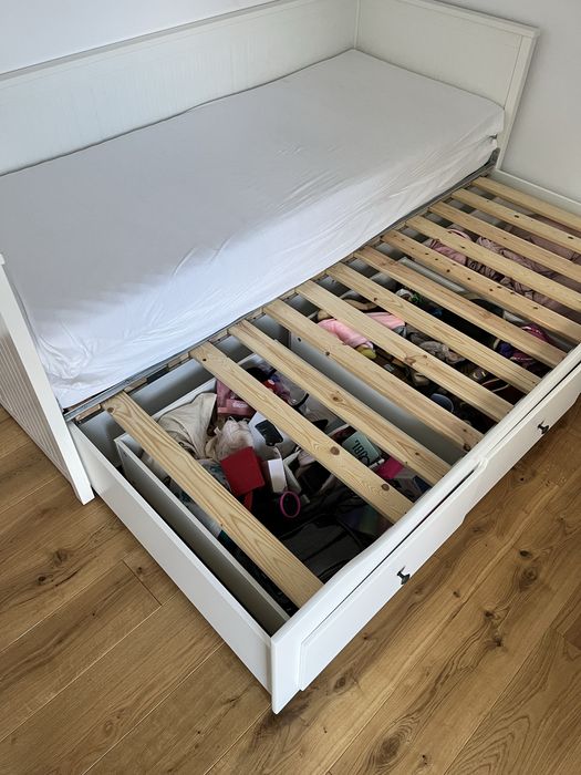 łóżko rozkładane hemnes + 2 materace