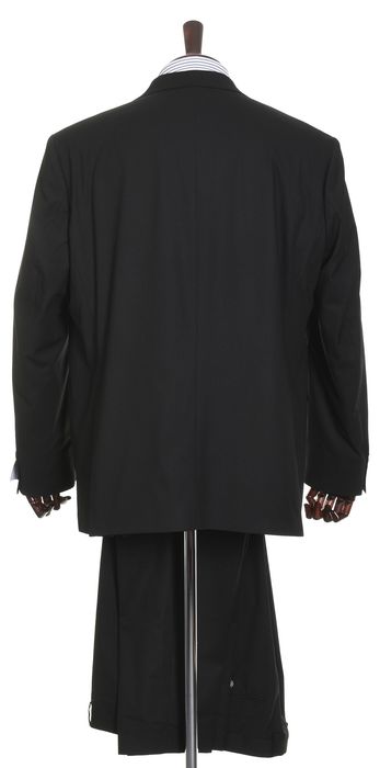 STEFFEN KLEIN elegancki czarny garnitur męski slim fit dwuczęściowy 58
