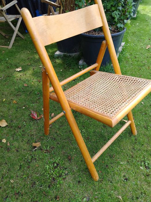 stare ogrodowe krzesło-fotel składany