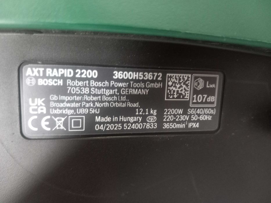 Rozdrabniacz elektryczny do gałęzi Bosch axt rapid 2200 jak nowy !!
