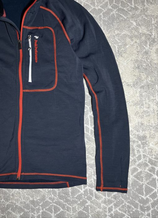 Трекінгова кофта Peak Performance -на флісі-Full Zip -розмір M