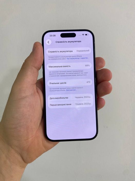 Смартфон Apple iPhone  15 Pro 256Gb Blue Titanium