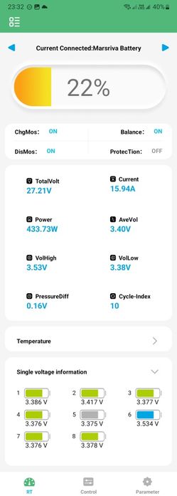 Батарея для інвертора ДБЖ Marsriva LiFePO4 25.6V 100А 2560Вт/г