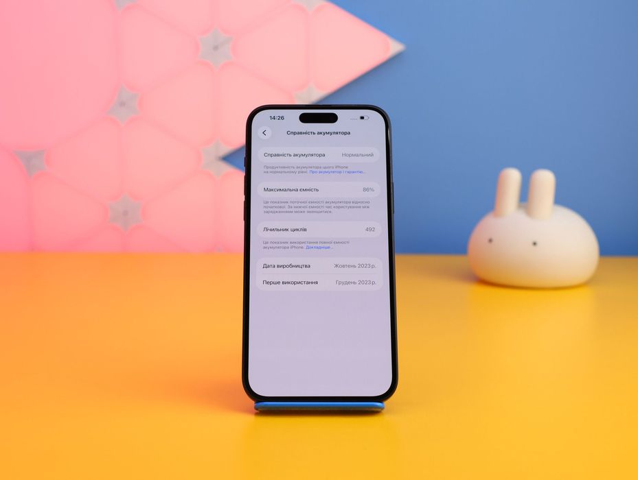 Смартфон Apple iPhone 15 Plus 128GB Black (159196) Б/У З ГАРАНТІЄЮ