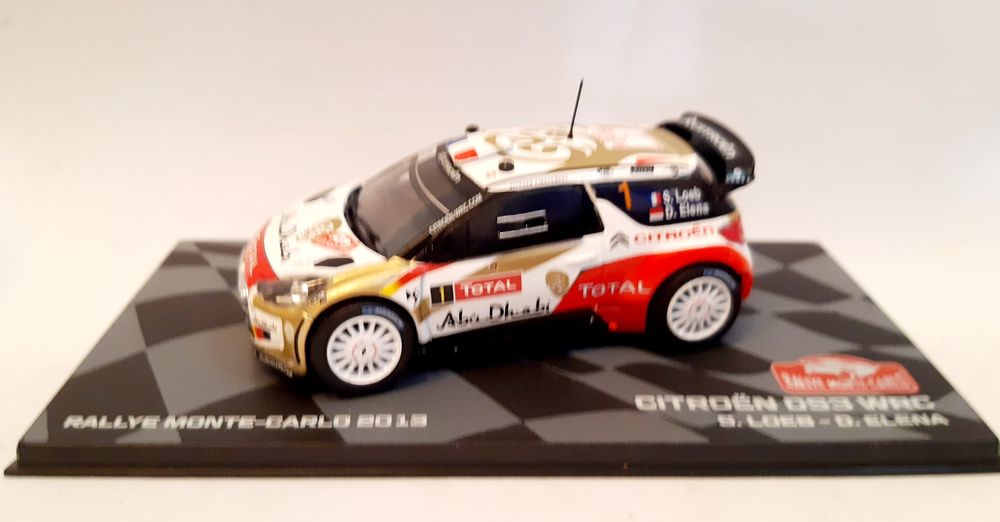 Citroën DS3 WRC 2013 Rally Monte Carlo 1/43 novo