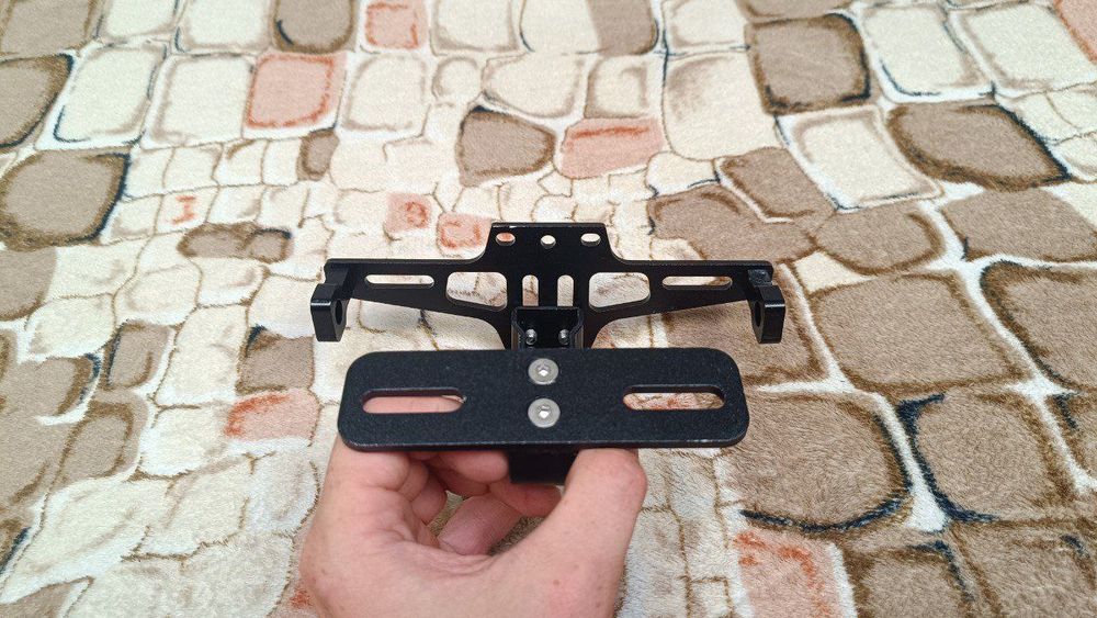 Тримач номера кріплення мотоцикла з місцем під поворотники CNC рамка