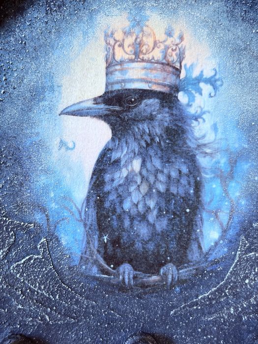Szafka organizer na klucze domek kruk dark gothic gotycki fantasy style