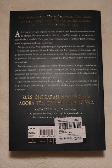 Livro Katabasis de R. F. Kuang