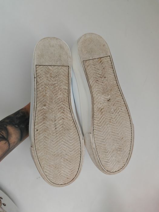 Damskie buty Ralph Lauren sneakersy na lekkiej platformie białe