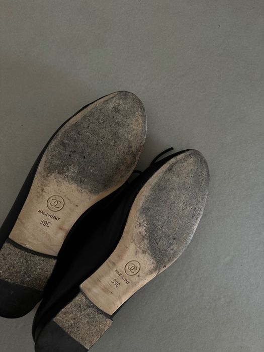 Czarne baleriny Chanel 39