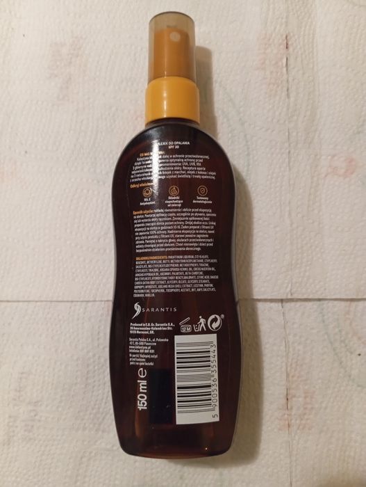 Kolastyna Odżywczy olejek do opalania spf 30 150ml