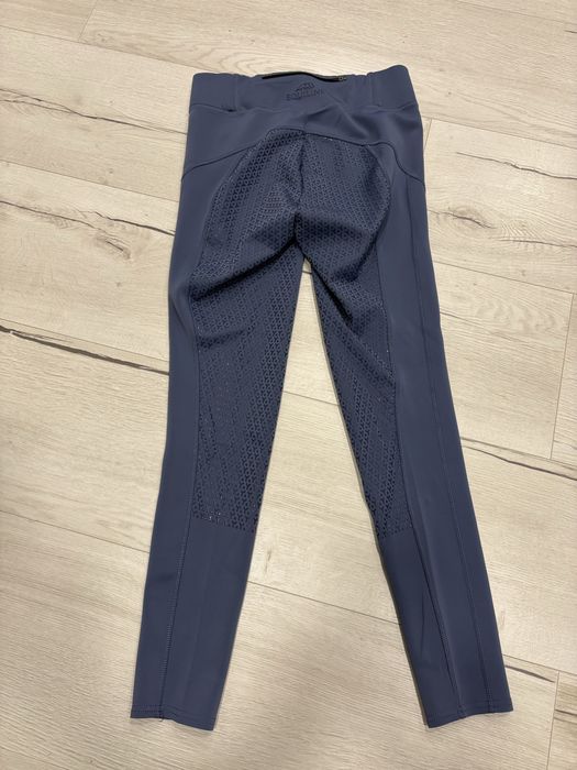 Legginsy jezdzieckie EQUILINE, rozm. M, niebieskie
