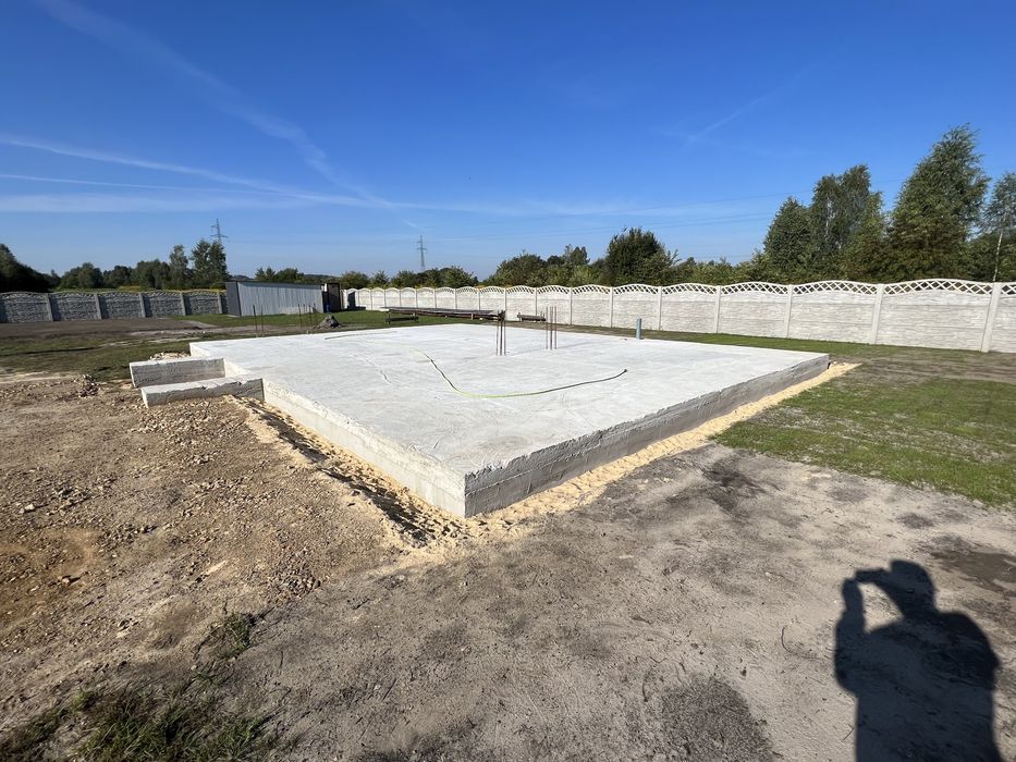Płyty fundamentowe Wykopy Budowa Domów Od Podstaw