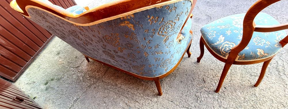 Zestaw sofa i 2krzesła styl antyczny Ludwik zestaw ludwikowski