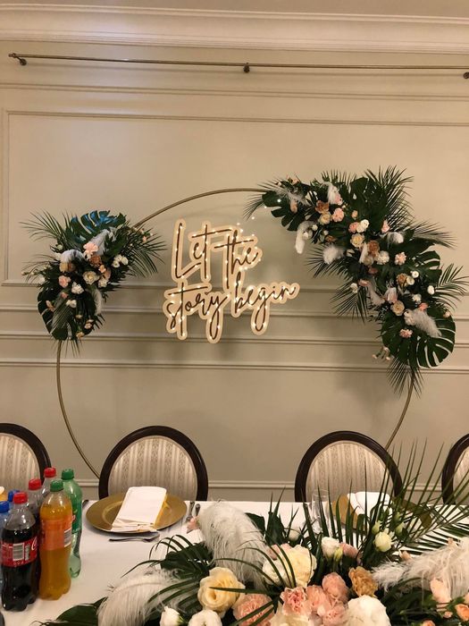 Napis 3D na wesele DOWOLNY WZÓR boho glamour led neon