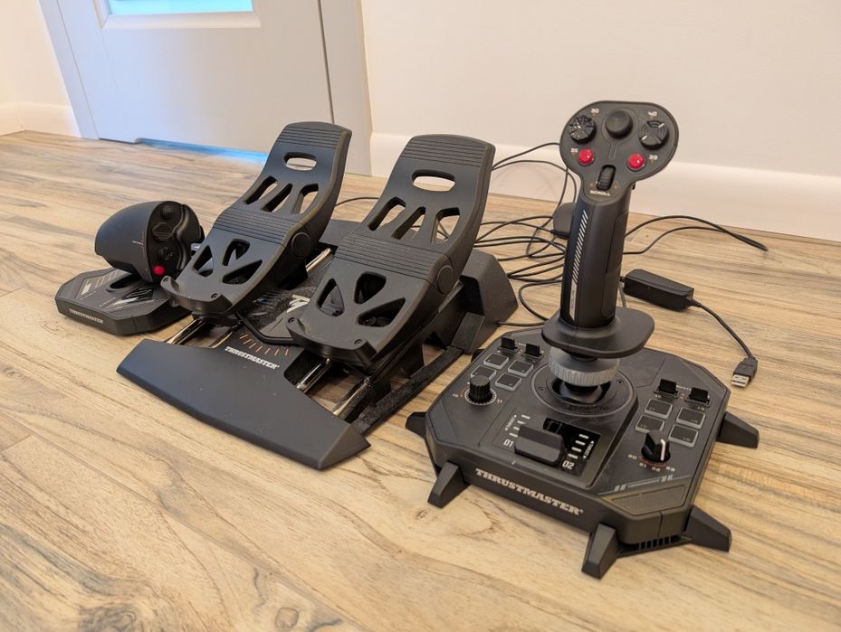 Zestaw Thrustmaster Sol-R4 (Joystick + Przepustnica + Pedały TFRP)