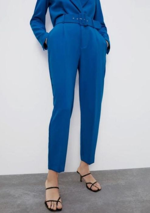 Zara брюки сині