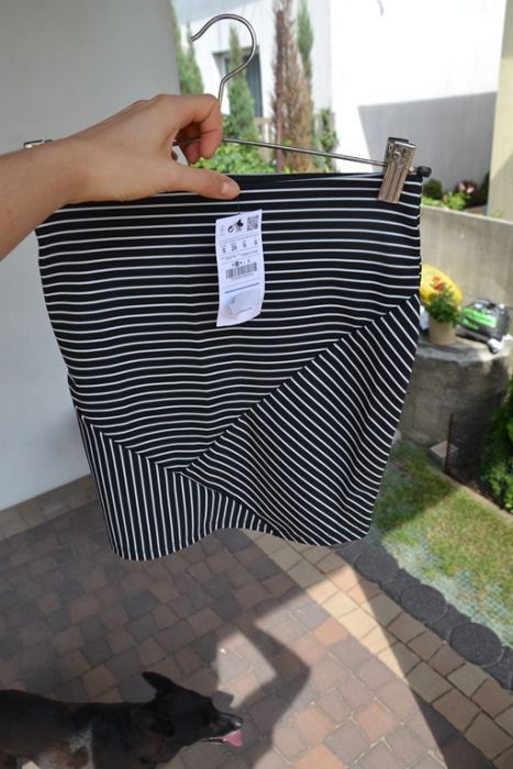spódniczka obcisła nowa z metkami tuba w paski pull&bear xs s elastycz