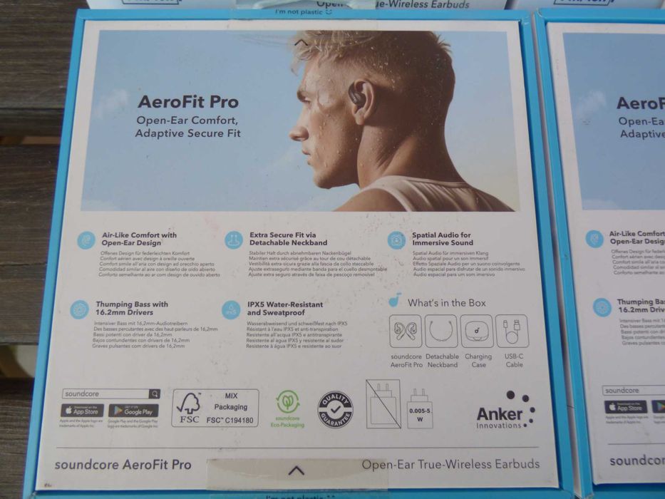 Електрошрот Навушники TWS Anker Soundcore AeroFit Pro Black IPХ5 ориг