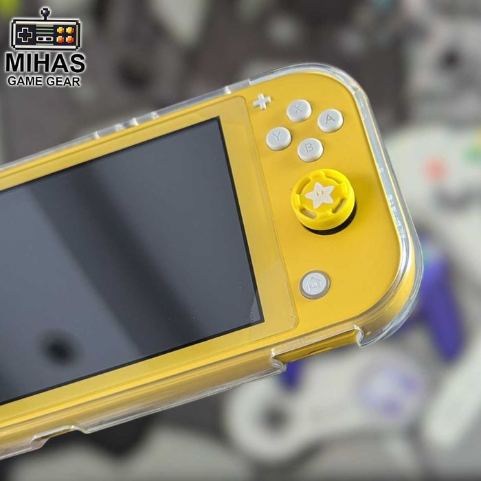Nintendo Switch Lite: Прозорий чохол-бампер, накладки Super Mario
