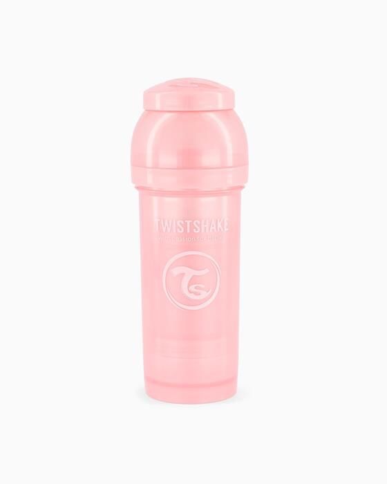 Twistshake Butelka Antykolkowa 260ml Pastelowa Różowa