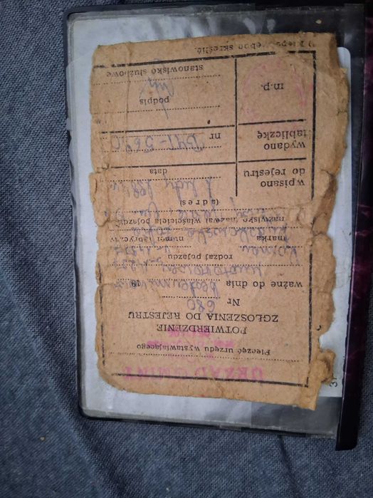 Dowód Rejestracyjny Romet Komar