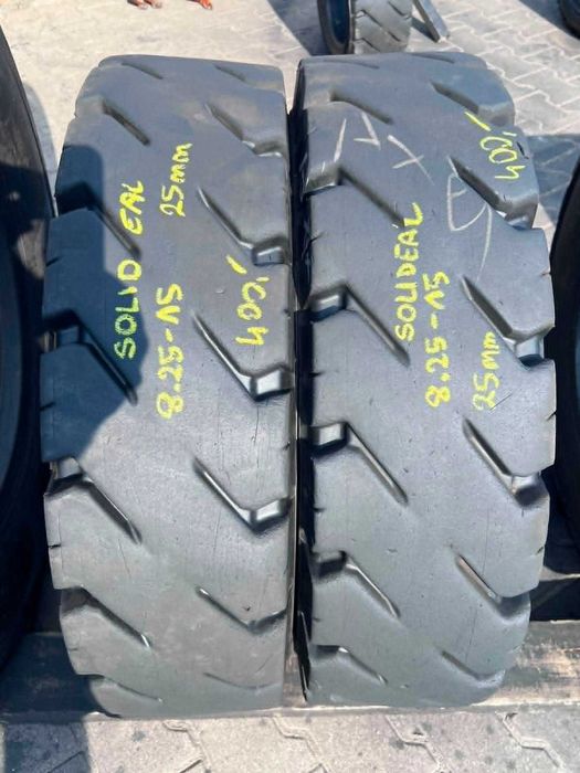2x 8.25-15 SOLIDEAL XTREME - Opony pełne