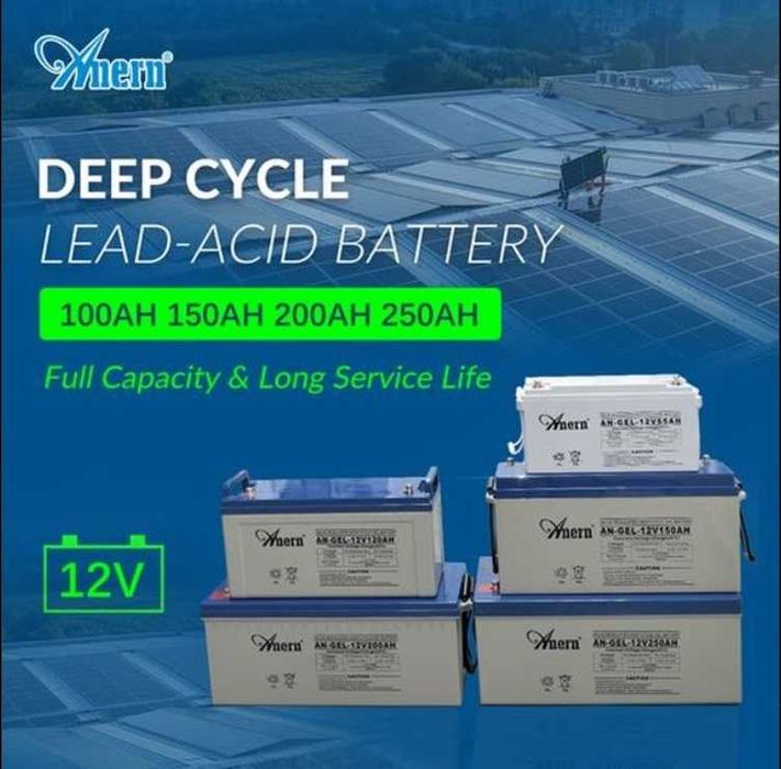 ‼️ Акумулятори Гель ANERN AN-GEL-200Ah 12V/200Ah ДБЖ для дому