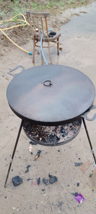 Сковорода 50см із/из справжнього диска борони.сковородка.садж.пательня