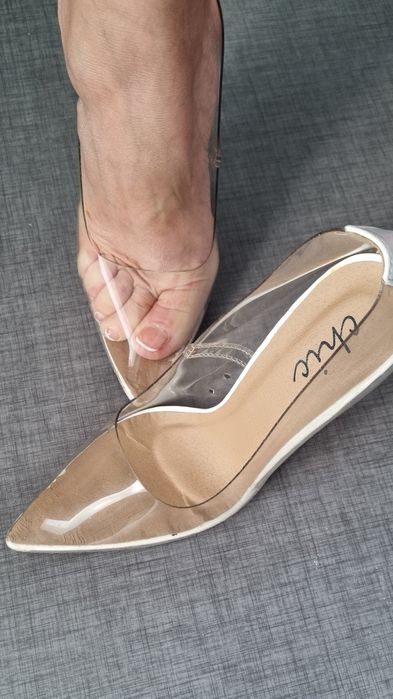 Прозрачные туфли, свадебные туфли, 36р