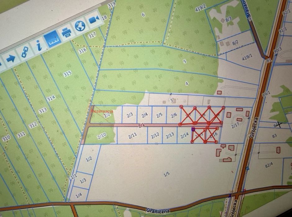 działki przy lesie PKP 2,5km 29km od Warszawy