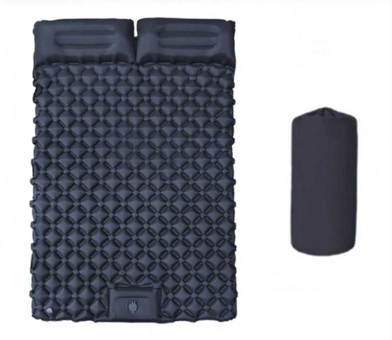 Туристичний надувний каремат з помпою та подушкою надувной матрас