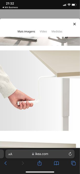 Vendo secretária IKEA ajustável em pé / sentado