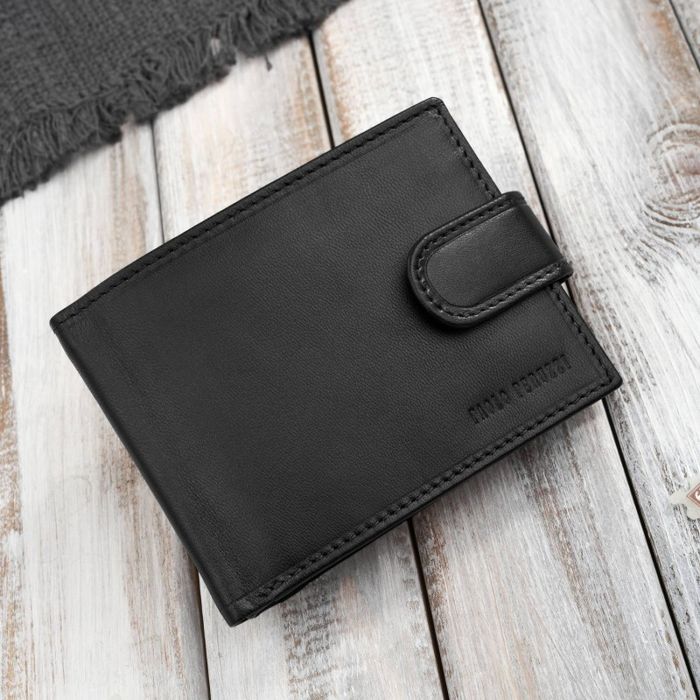 portfel męski skórzany klasyczna czerń rfid paolo peruzzi al-16-bl