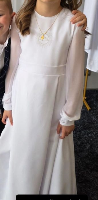 Alba komunijna dla dziewczynki 140 cm
