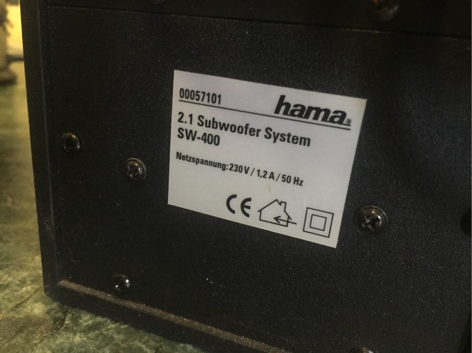 Колонки с саббуфером hama sw 400