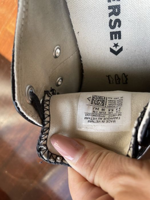 All star plataforma preto em pele