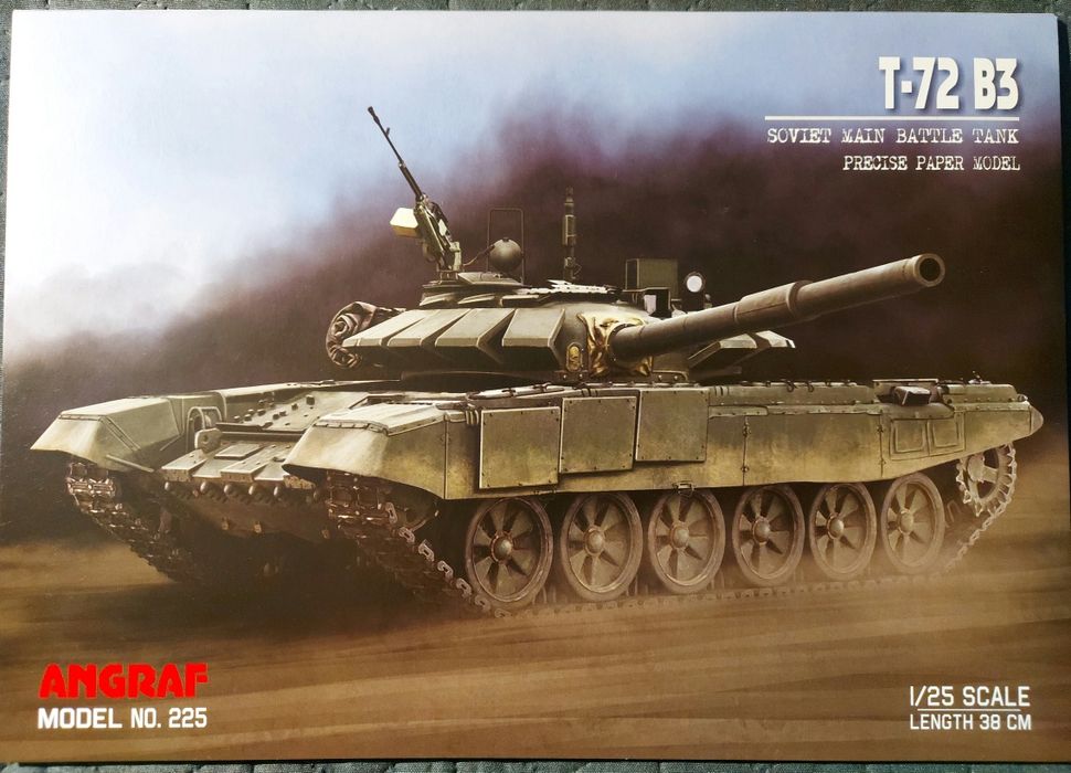 Czołg T-72 B3, Angraf  |  Model kartonowy