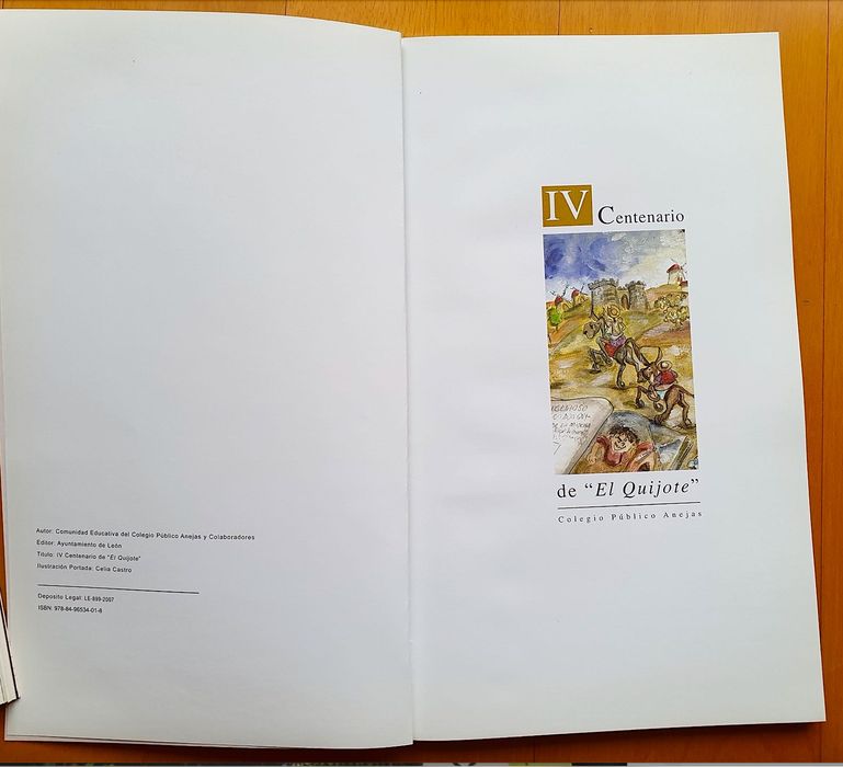 Livro comemorativo - D. Quixote